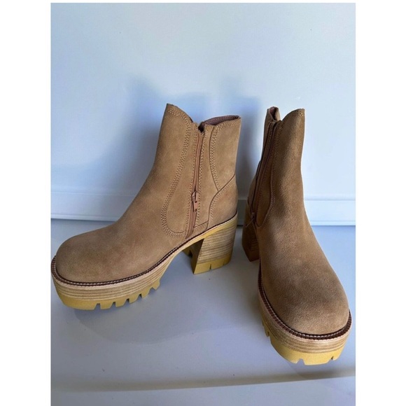 NIB Jeffrey Campbell + FP Exclusive Preston Platform Size 9 GREEN/BONE OR TAN - Picture 13 of 14